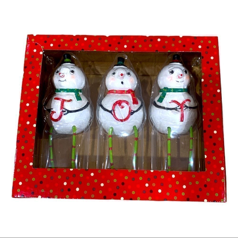 NIB Johanna Parker Joy  Holiday Shelf Sitter Set